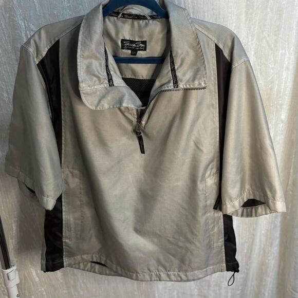 🚨$9🚨 Y2k Second Skin Silver Hydraproof Lightweight Shirt Jacket - Picture 10 of 11